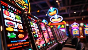 Menangkan jackpot melalui petani toto dalam suasana kasino yang ceria dan penuh warna.