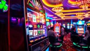 Menang besar dengan slot gacor yang berkilauan di kasino yang ramai dan meriah.