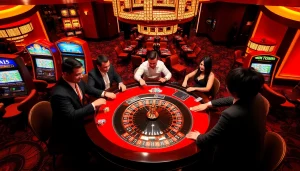 Experience the thrill of winning at c168.com with vibrant roulette and slot machines.