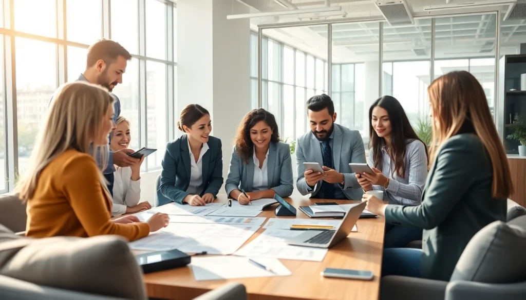 Dynamic team meeting at a Florida Marketing Agency focused on innovative strategies