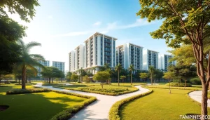 Explore Tampines EC with its stunning architecture and lush greenery surrounding the community.