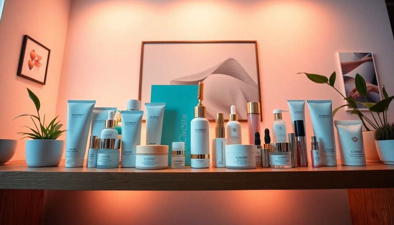 Upptäck ett kuraterat urval av K-beauty online med livfulla koreanska skönhetsprodukter som visas upp på ett vackert sätt.