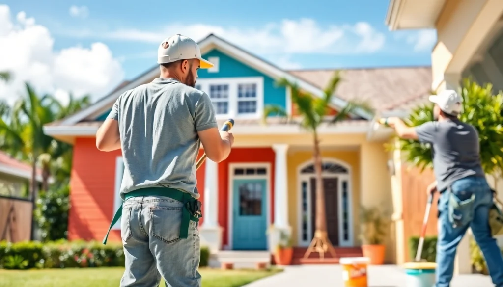 Transform your space with expert services from https://33626painters.com, showcasing skilled painters at work.