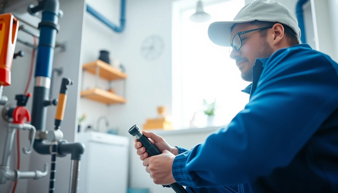 Fixing plumbing issues with https://speedyservicestoday.com.au tools in a modern home setting.