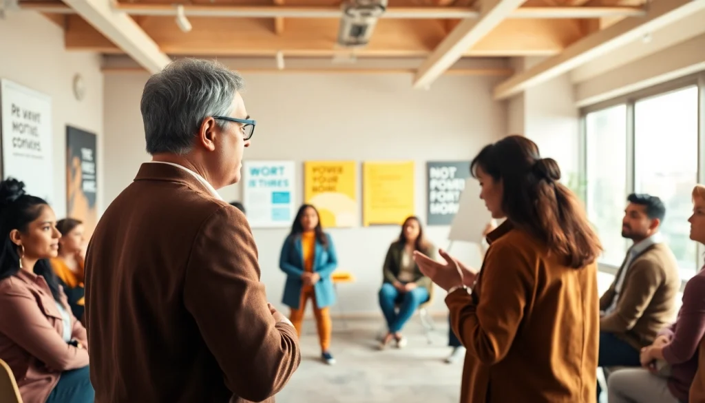 Engaging empowerment coaching session fostering growth and transformation.