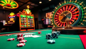 Experience the excitement of online gambling with ok win strategies at vibrant casino tables and dynamic gaming elements.