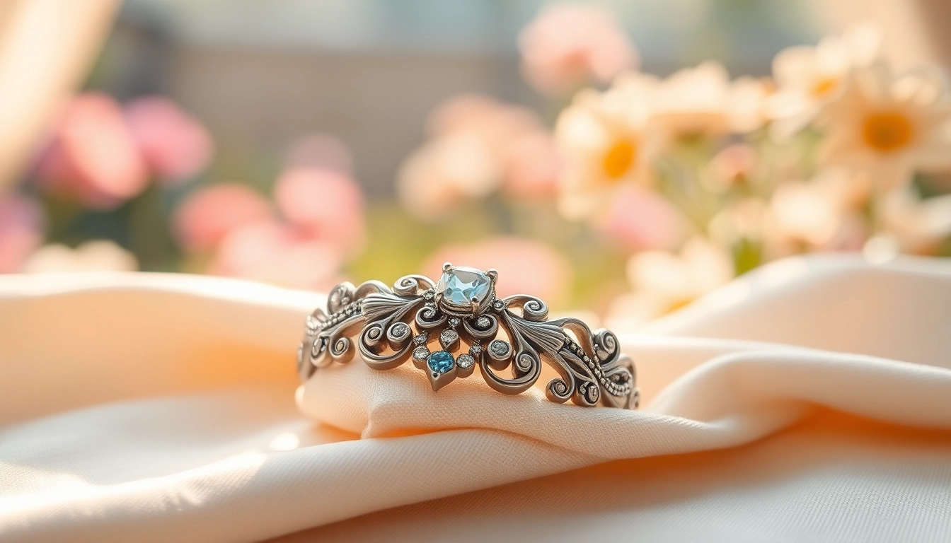 Showcase exquisite jewelry prominently at https://valenciakey.es, emphasizing its intricate design and elegance.