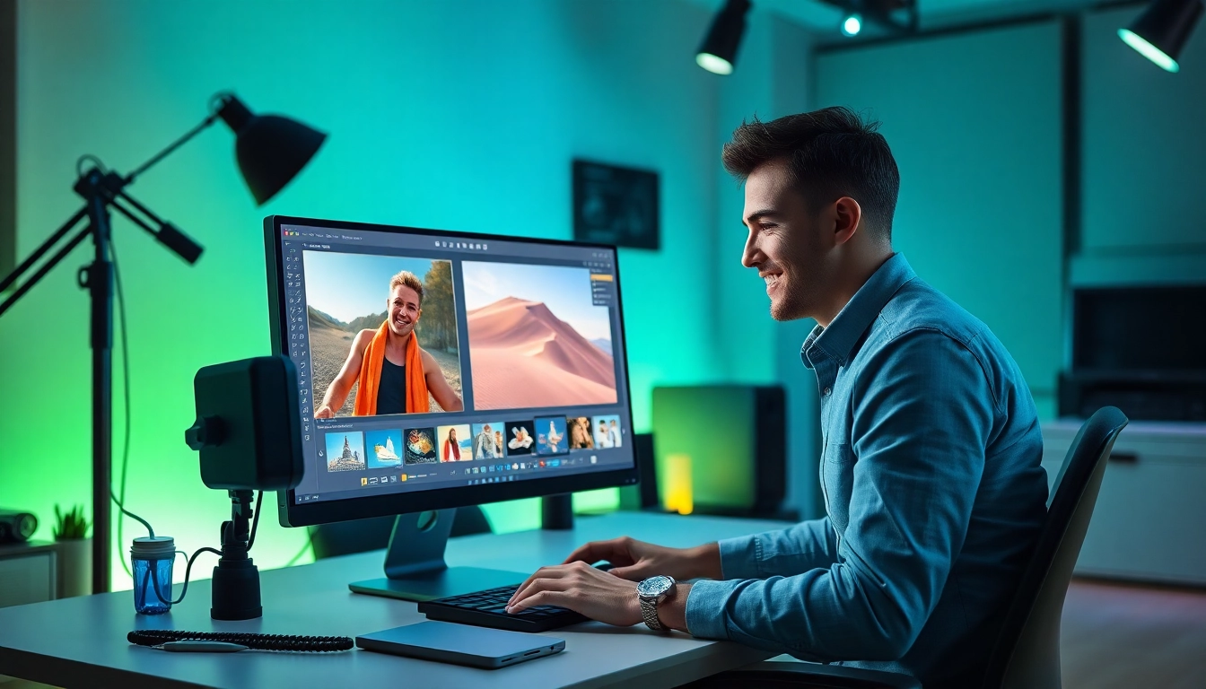 Innovative workspace showcasing nano banana pro in action for AI image editing.