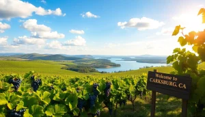 Experience the beauty of Carksburg CA with scenic vineyards and the Sacramento River.