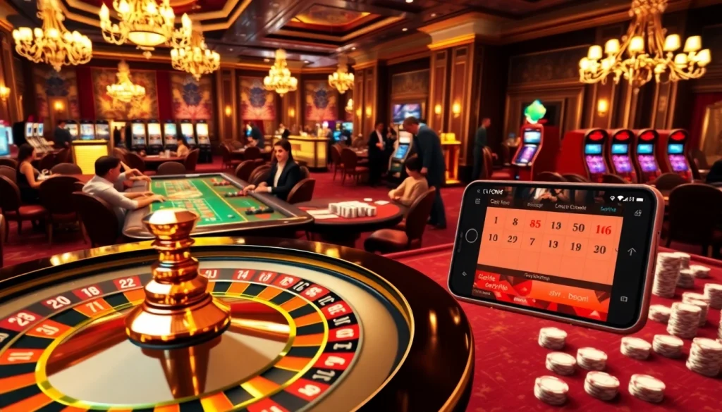 Engage in the thrill of gambling with okfun đăng ký at an upscale casino filled with vibrant tables and exciting games.