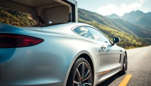 Transport a luxury vehicle safely with https://luxuryautocarriers.com in vibrant surroundings.