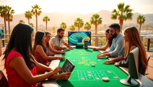 Experience the excitement of the best online casinos in California with diverse players and vibrant environments.