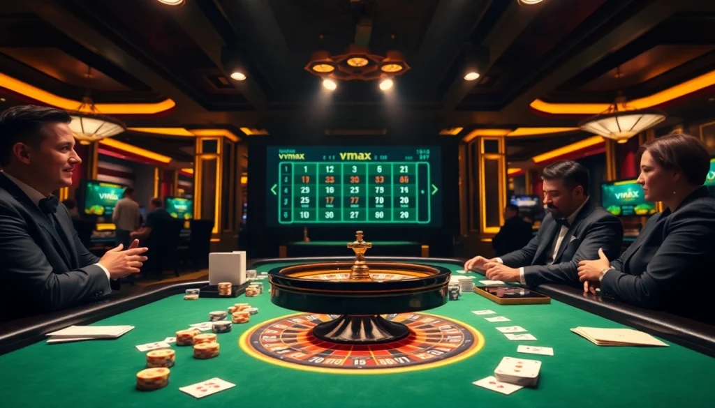 Engage in the vmax game while enjoying a luxurious casino environment.