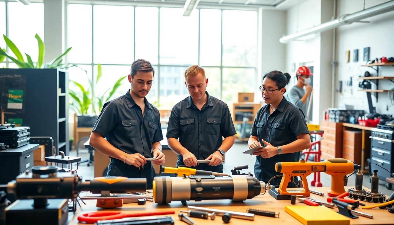 Engaged students learning at trade schools in Hawaii with modern tools and collaborative space.