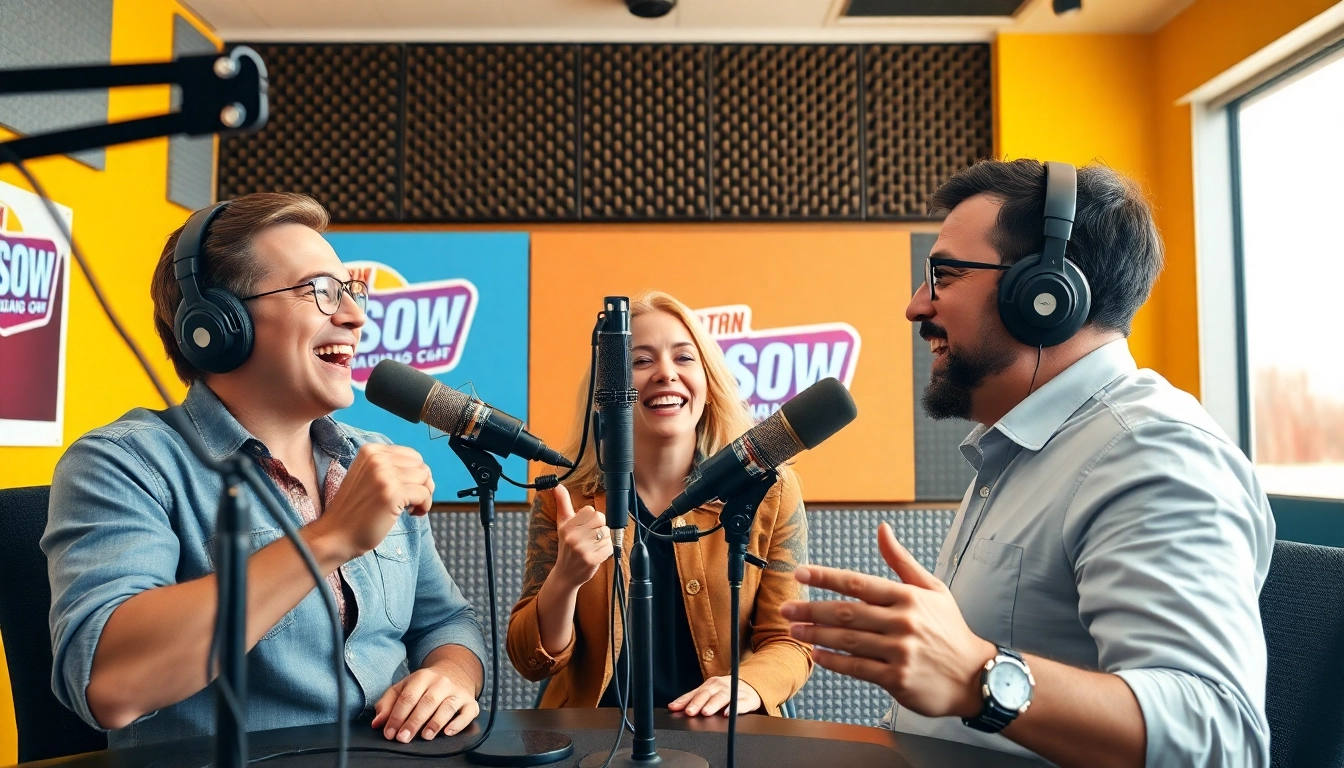 Engaging broadcast at hometownstation.com with lively hosts discussing local news.