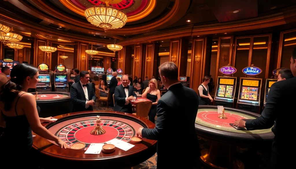 Engage with thrilling games at jeetbuzz ক্যাসিনো with chip stacks, slots, and poker tables.