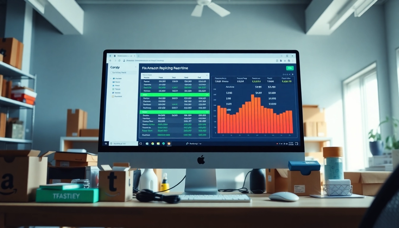 Amazon repricing tool interface enhancing inventory management for FBA sellers