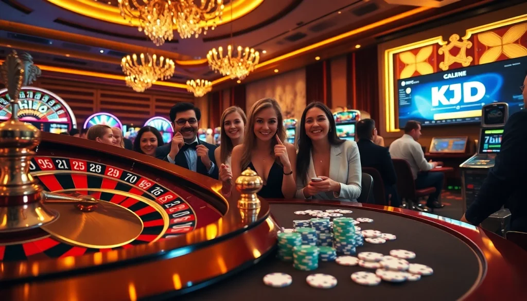 Experience thrilling gaming at KJC with engaging roulette and slot machines.