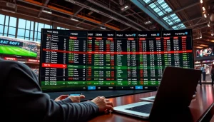 Capture the excitement of betting on etudedelamaisoncarree.fr with digital displays and sports visuals.