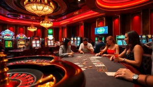 Enjoy thrilling moments at go88.com playing poker and roulette in a luxurious casino atmosphere.