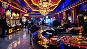 Experience high-stakes gaming at https://kingarthurcafe.com/menu with vibrant slot machines and roulette tables.