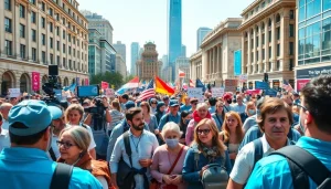 Engaging scene of public reporting at https://news-parade.com.ua capturing diverse voices and lively discussions.