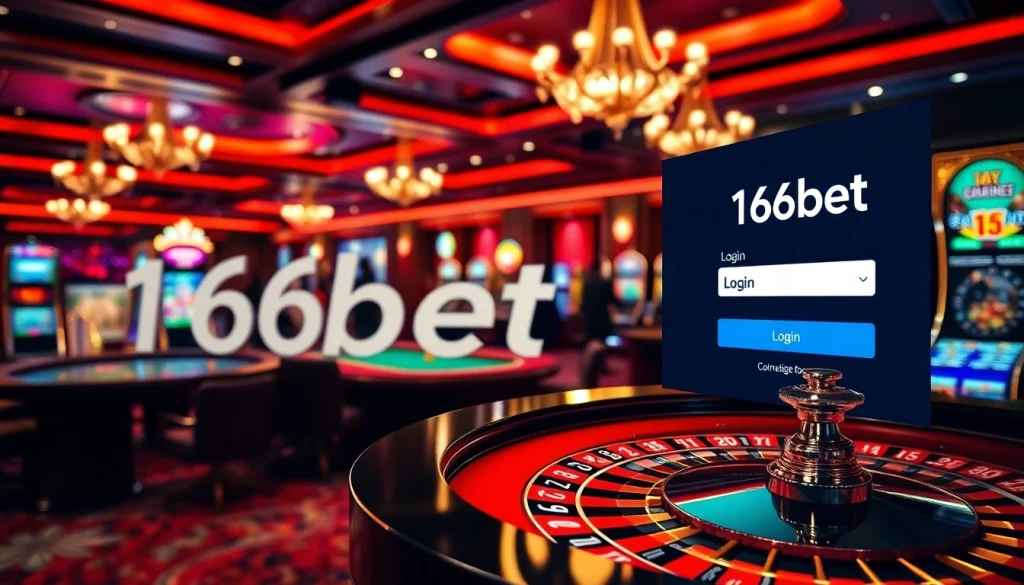 Experience the excitement of gambling at 166bet Login with vibrant tables and digital interfaces.