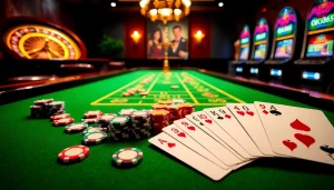 Experience the thrill of gaming at OK365 Trang chủ with vibrant casino visuals and engaging gameplay.