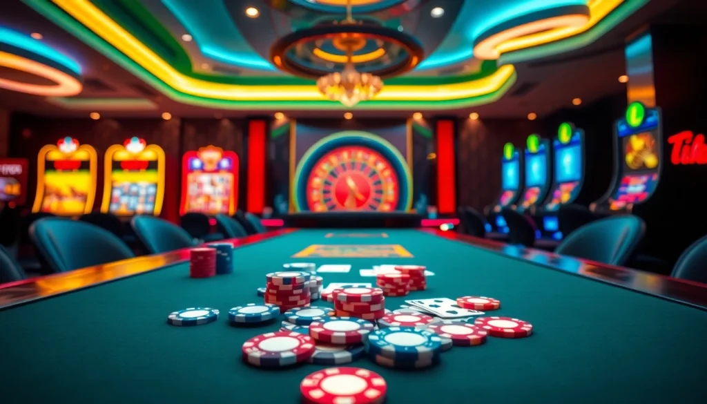 Trải nghiệm lối chơi đầy kịch tính tại casino Tik 88 với các trò poker sôi động và sự hồi hộp của cược cao.