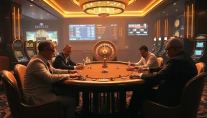 High-stakes poker game featuring BDTK666 casino chips on the table.