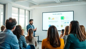 Engaging session on founder leadership insights with a professional coach and eager entrepreneurs.