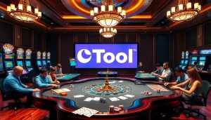Engage with the Tool xổ số siêu tốc while enjoying a vibrant casino atmosphere filled with excitement.