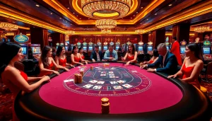 Baccarat gameplay at https://xx88.us/ with players betting on their favorite hands in a luxurious casino setting.