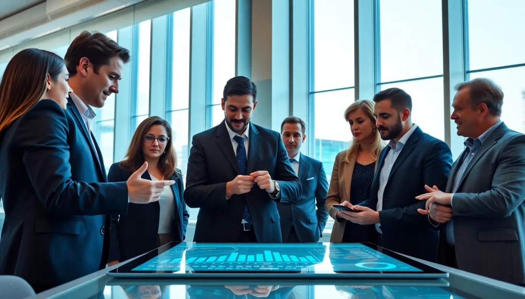 Team collaborating using Commercial Lending Suite Technology in a modern office.