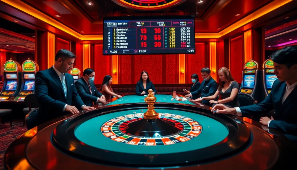 Experience thrilling moments in a luxurious casino setting, featuring tỷ số trực tuyến 7m integration for modern betting.