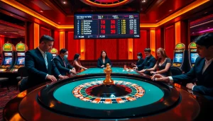 Experience thrilling moments in a luxurious casino setting, featuring tỷ số trực tuyến 7m integration for modern betting.