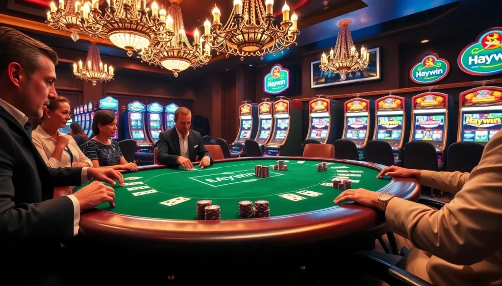 Engage in thrilling poker action at the luxurious Game Haywin casino.