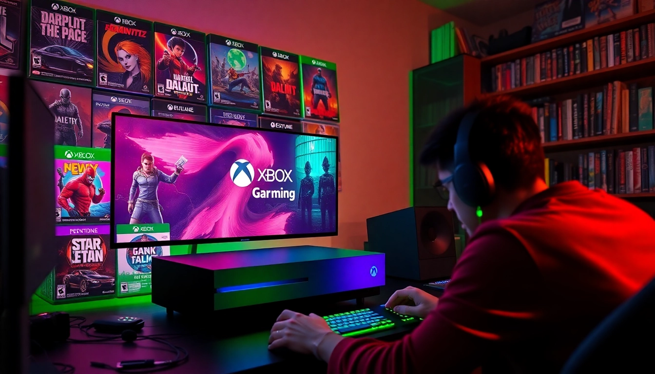 Xbox Game Pass new games November 2026 showcased in a vibrant gaming setup with LED lighting.