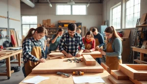 Students at a Trade School Tennessee engage in hands-on learning, showcasing various skilled trades.