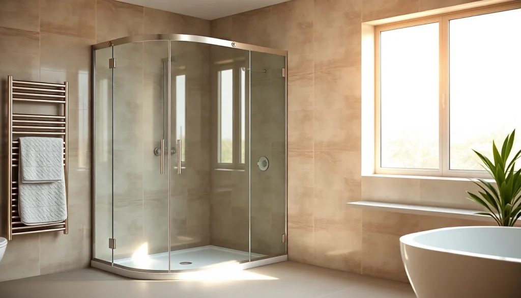 Stylish shower doors uk reflecting modern bathroom design with clean lines.