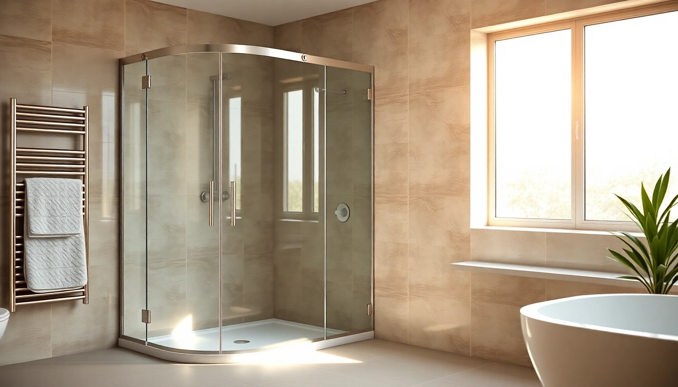 Stylish shower doors uk reflecting modern bathroom design with clean lines.