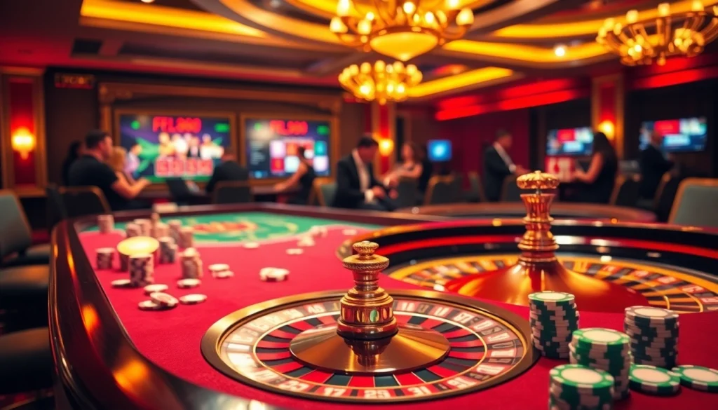 FB88 offers an exciting online gaming experience with roulette and poker tables.
