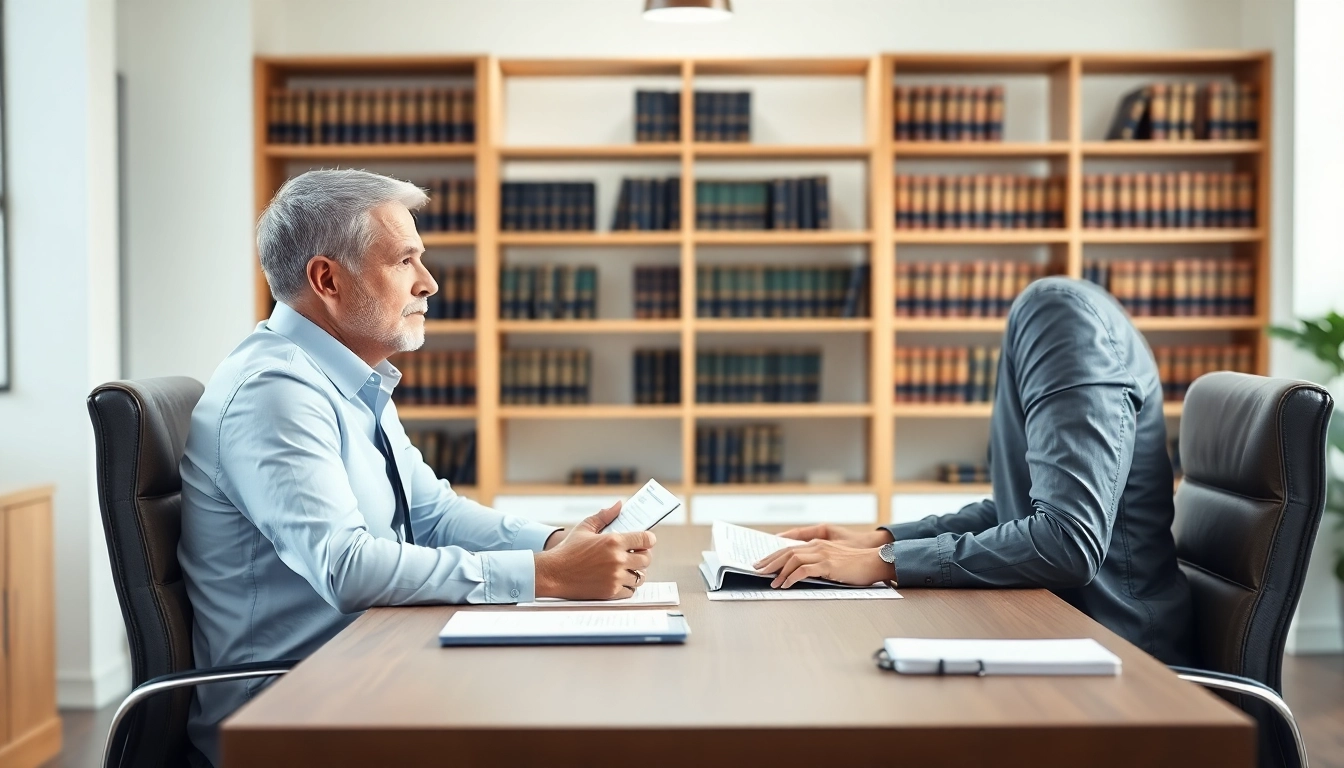 Menggambarkan pengacara dengan brio4d dalam diskusi hukum yang profesional.