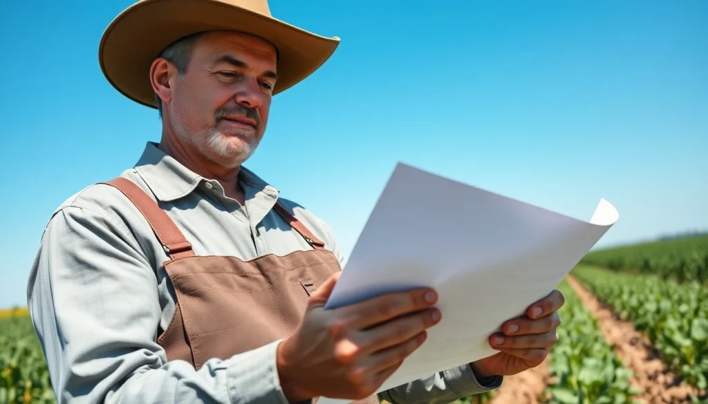 Understanding agricultural law through legal documents in a vibrant farming landscape.