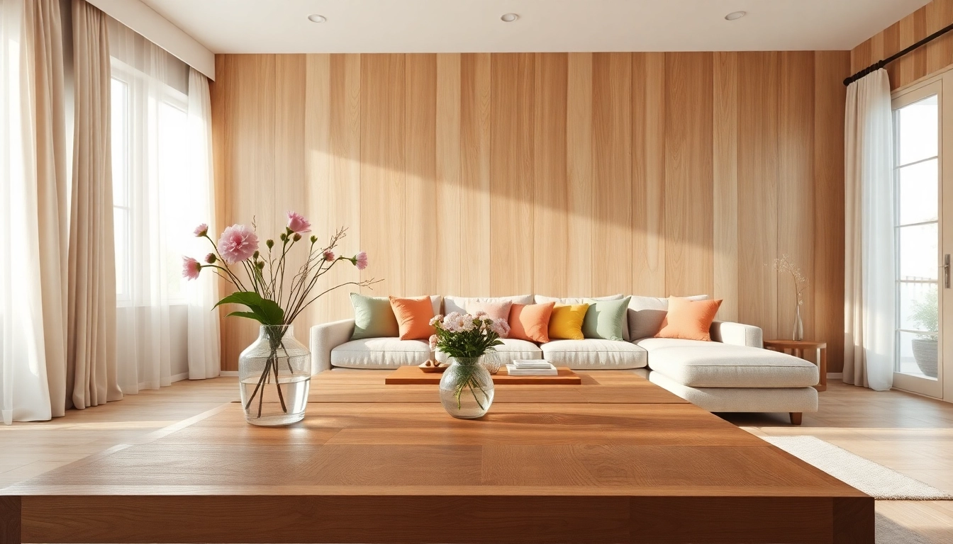 Revamp your space with a textured wood wall that adds warmth and elegance.