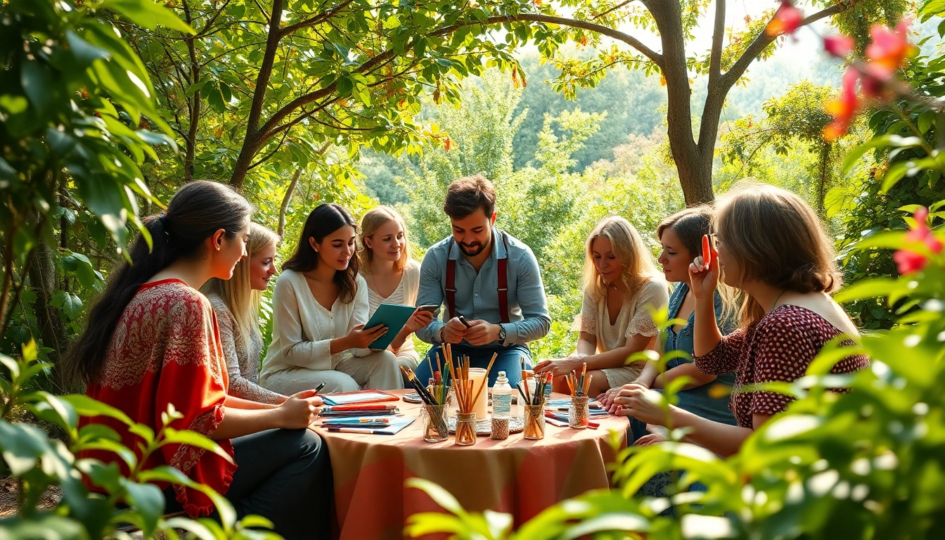 laoutaris community artwork collaboration in a serene outdoor environment.