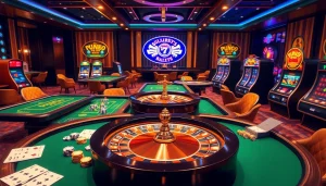 Experience the thrill of online gambling at https://ok88.tech/ with vibrant casino visuals and exciting gaming elements.
