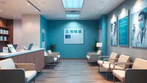 現代的な医療クリニックの温かい待合室での包茎手術 おすすめ