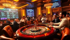 The official hidden wiki enhances your casino experience with strategic betting insights at a vibrantly lively roulette table.