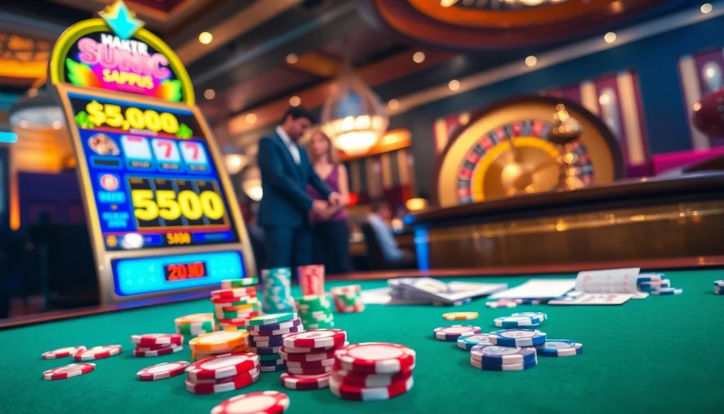 Rasakan sensasi kemenangan besar dengan slot depo 5k di lantai kasino mewah.